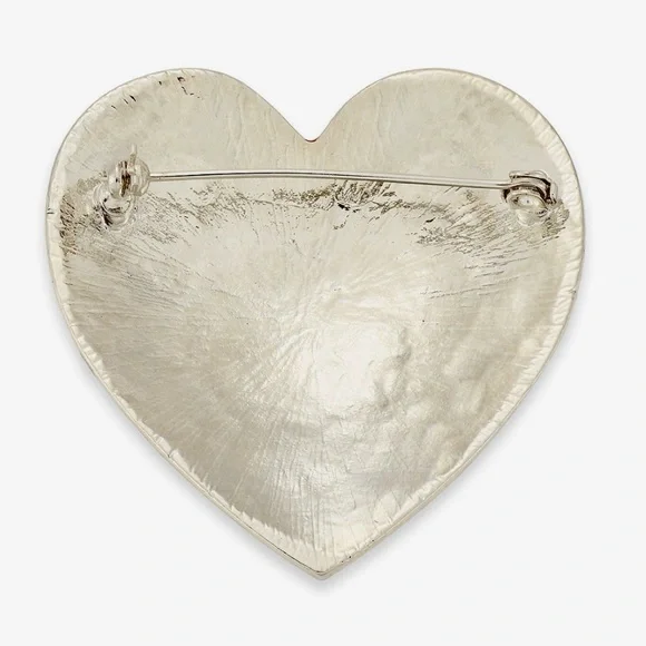 Holiday Lane Crystal Heart Pin - Picture 2 of 4